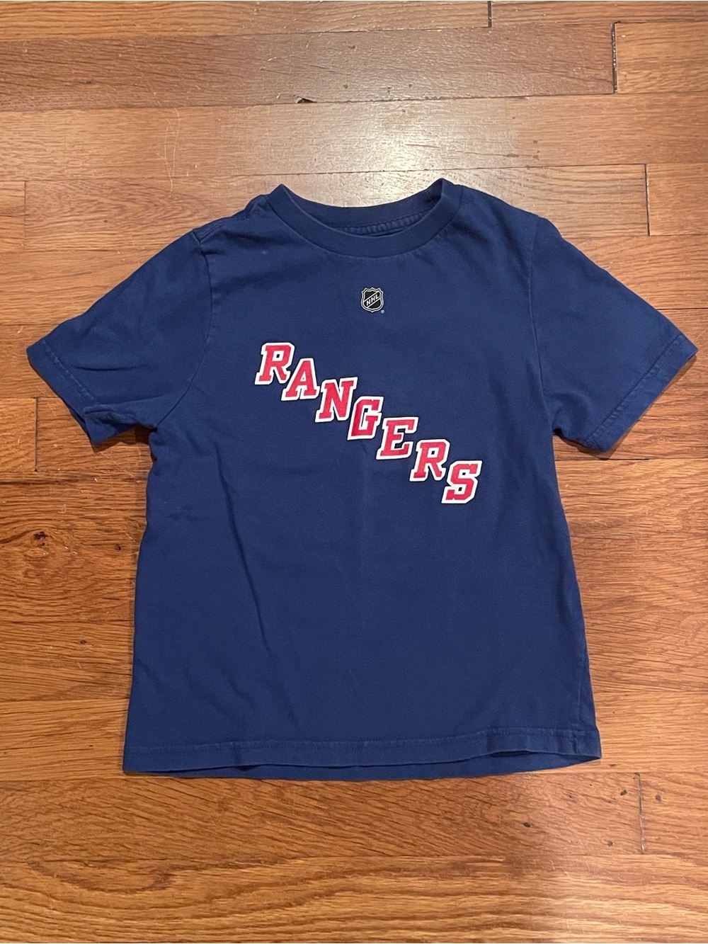 NHL Rangers Navy Blue Kids Short Sleeve Tee- Adam Fox # 23